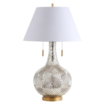 Highland 30.75" Gourd Glass LED Table Lamp - JONATHAN Y